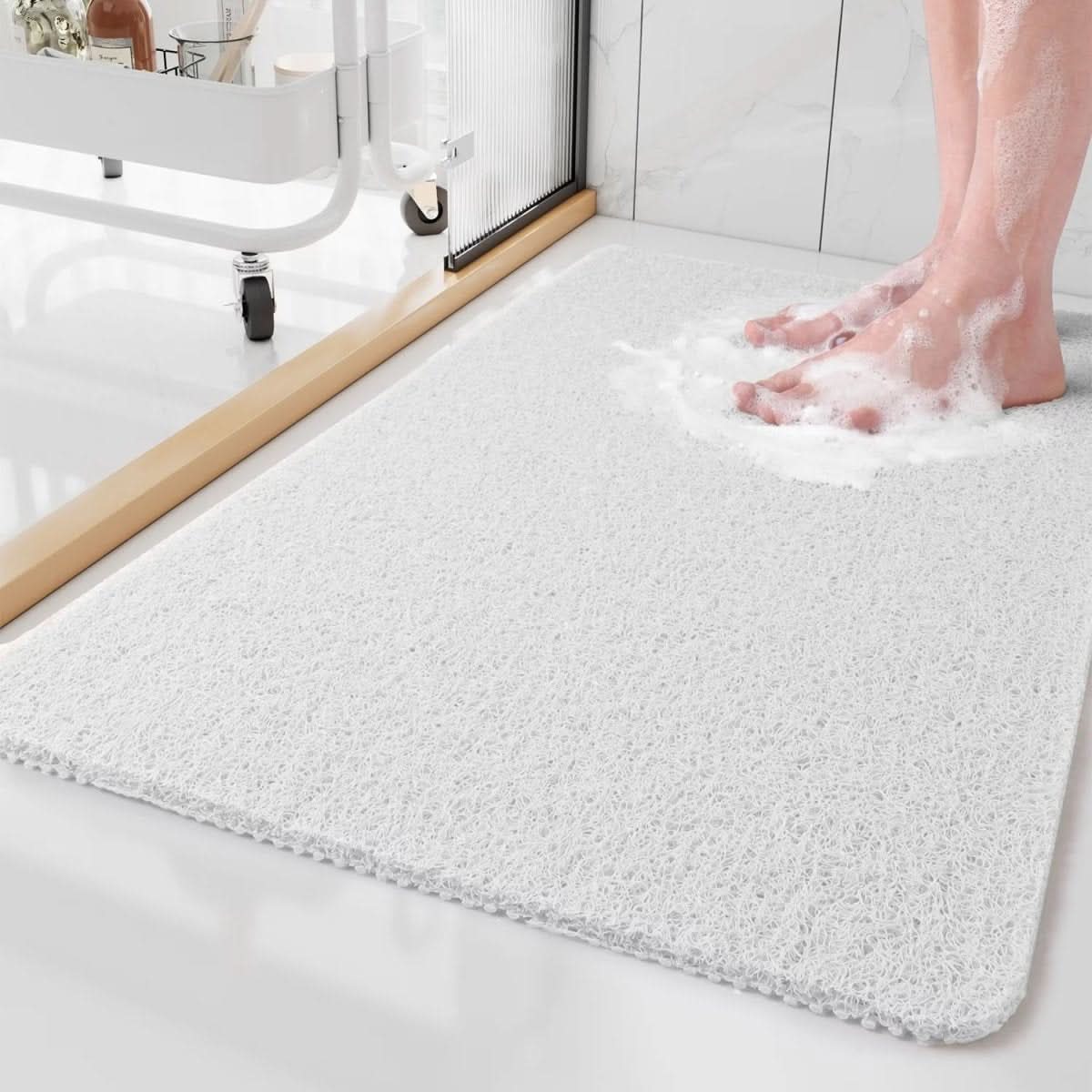 AQUALUXE – Rutschfeste Duschmatte mit Abflusssystem
